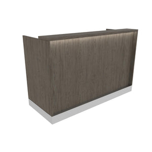 NICO RECEPTION DESK WITH LED ACCENT LIGHT AND ACCENT TOE KICK