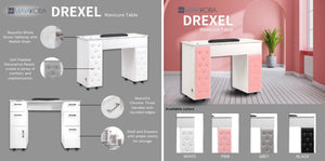 Drexel Tufted Single Manicure Table