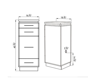 Romance II Styling Station Cabinet