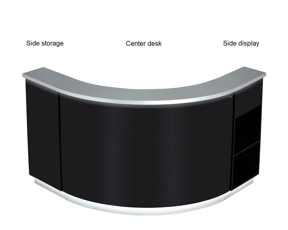 Led Display Reception Juno Display Combination LED Illuminated Reception Desk
