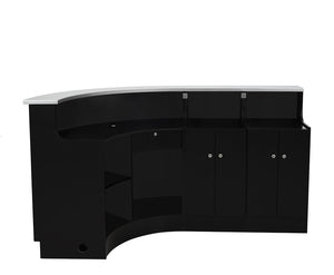 Janus Prime Package 3 - LED Illuminated Reception Desk with Storage
