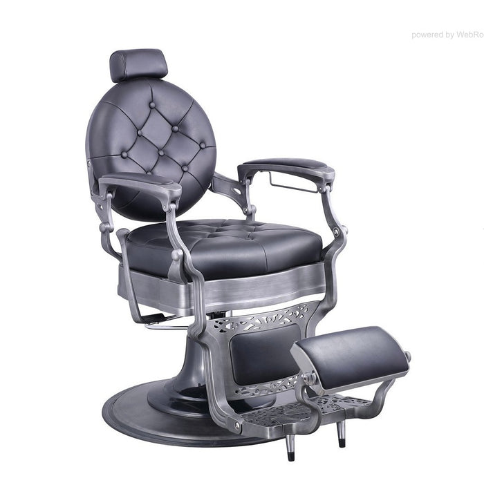 Vanquish Antique Barber Chair-Brushed Frame