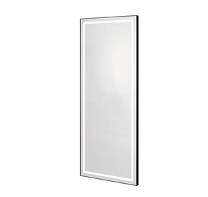 Symphony LED Styling Station and Modern Mirror with Light – Anodized Aluminum Metal Frame