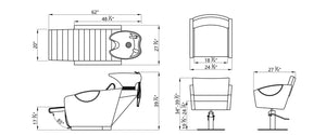 Victoria Electric Shampoo Chair Package