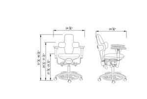 Hazel Ergonomic Microscope Chair - Fully Adjustable