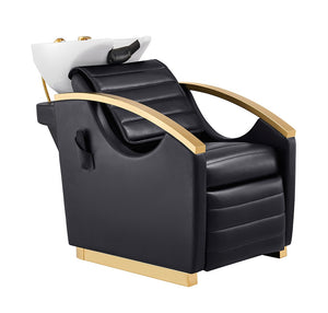 Bella V Gold Reclining Salon Massage Chairs and Backwash Units