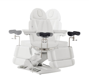 Geneva Exam Table with stirrups-4 Motors with Hand & Foot Remote