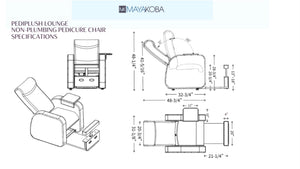 PediPlush Lounge Non-Plumbing Pedicure Chair
