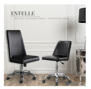 Estelle Customer Chair & Technician Stool Set