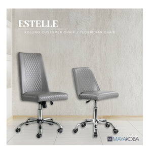 Estelle Customer Chair & Technician Stool Set