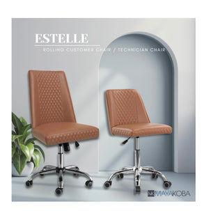 Estelle Customer Chair & Technician Stool Set