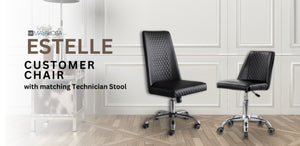 Estelle Customer Chair & Technician Stool Set