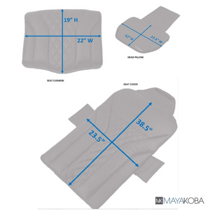 Shiatsulogic Pedicure Massage Chair Cushion Cover Set - EX-16 Exclusive (cover set only, w/o chair)
