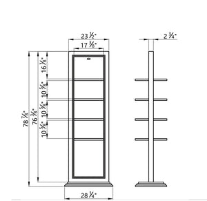 Gondola Free Standing Double Retail Display Shelf