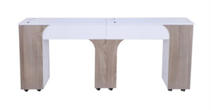 Milan Double Manicure Table