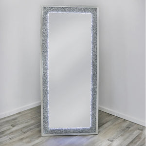 Krystal LED Full Length Floor Mirror