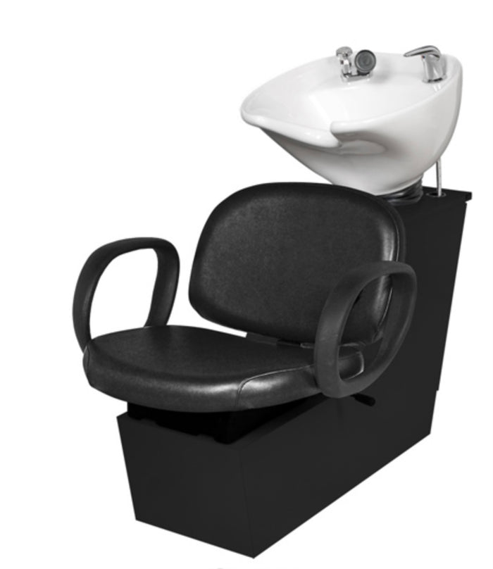 Contour Backwash w/ Tilting Porcelain Bowl (Black or White)