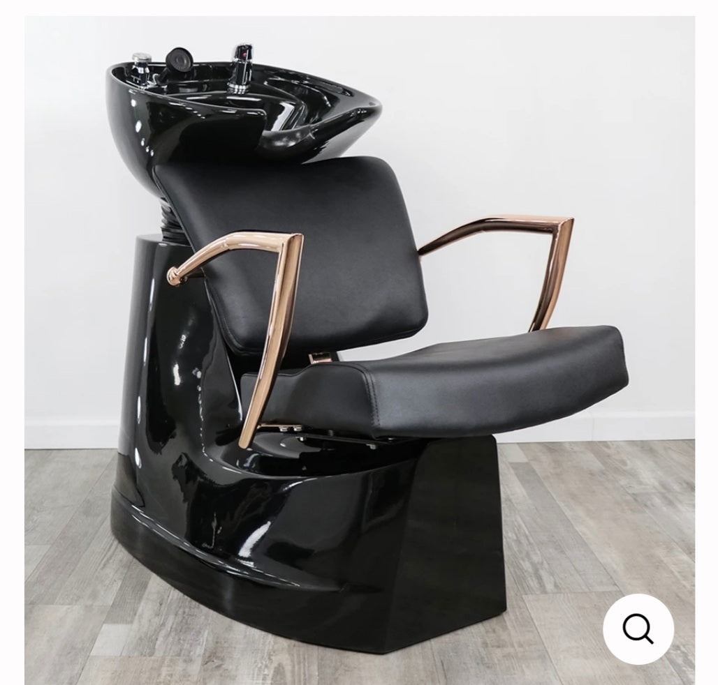 Black discount shampoo chair