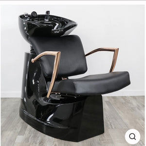 Manhattan Rose Gold Shampoo Bowl and Chair
